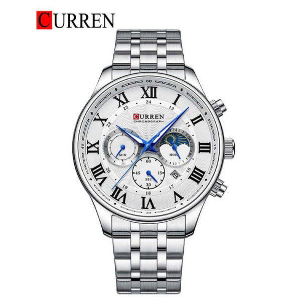 CURREN -  Original Brand Stainless Steel Band Wrist Watch For Men-8427-01