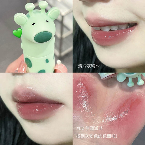 Gege Bear - Cute Horse Bright Lip Glaze High quality Shade 02