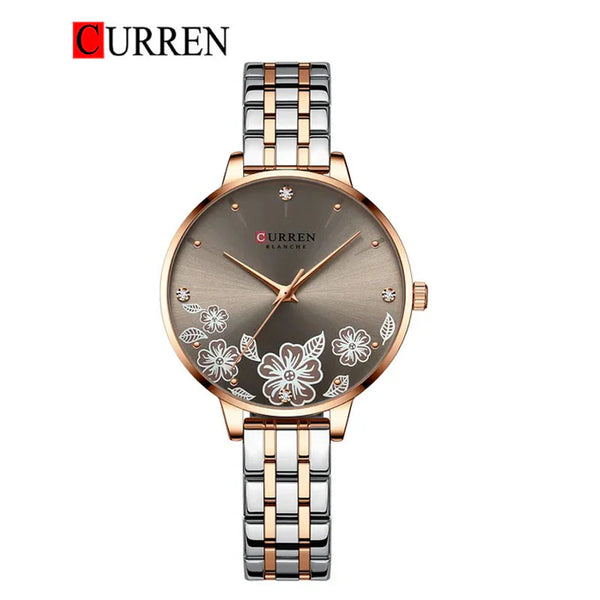 CURREN -  Original Brand Stainless Steel Band Wrist Watch For Women-9068-02