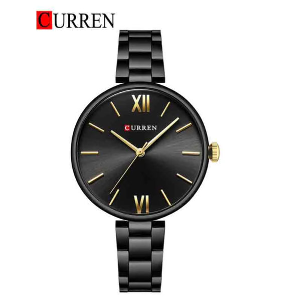 CURREN -  Original Brand Stainless Steel Band Wrist Watch For Women -9017-02