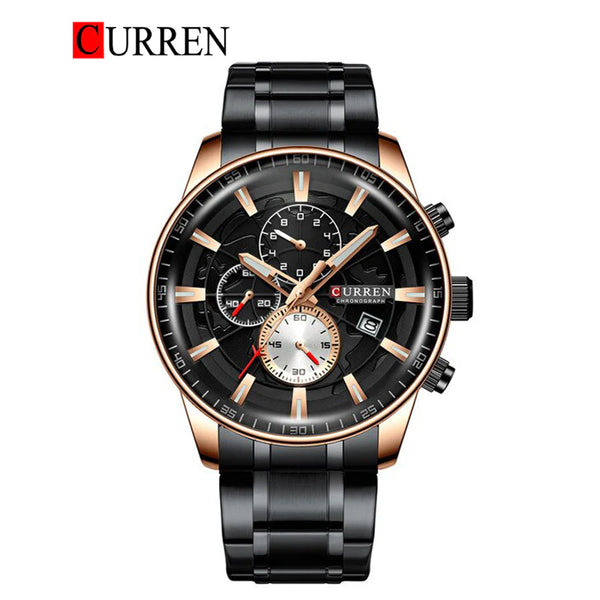 CURREN -  Original Brand Stainless Steel Band Wrist Watch For Men-8362-02