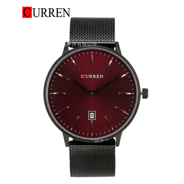 CURREN -  Original Brand Stainless Steel Band Wrist Watch For Men-8302-03