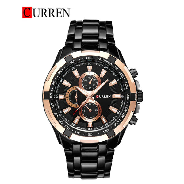 CURREN -  Original Brand Stainless Steel Band Wrist Watch For Men-8023-03