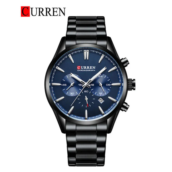 CURREN -  Original Brand Stainless Steel Band Wrist Watch For Men-8446-03