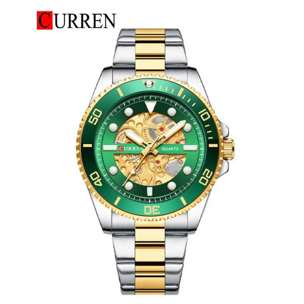 CURREN -  Original Brand Stainless Steel Band Wrist Watch For Men-8412-03