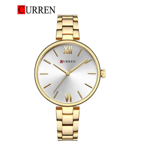 CURREN -  Original Brand Stainless Steel Band Wrist Watch For Women -9017-03