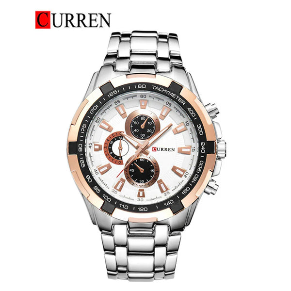 CURREN -  Original Brand Stainless Steel Band Wrist Watch For Men-8023-04