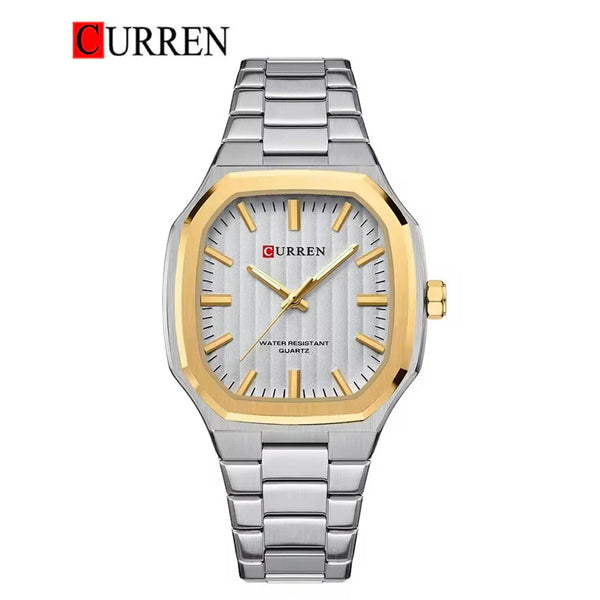 CURREN -  Original Brand Stainless Steel Band Wrist Watch For Men-8458-04