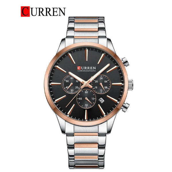 CURREN -  Original Brand Stainless Steel Band Wrist Watch For Men-8435-05