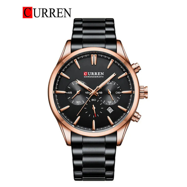 CURREN -  Original Brand Stainless Steel Band Wrist Watch For Men-8446-05