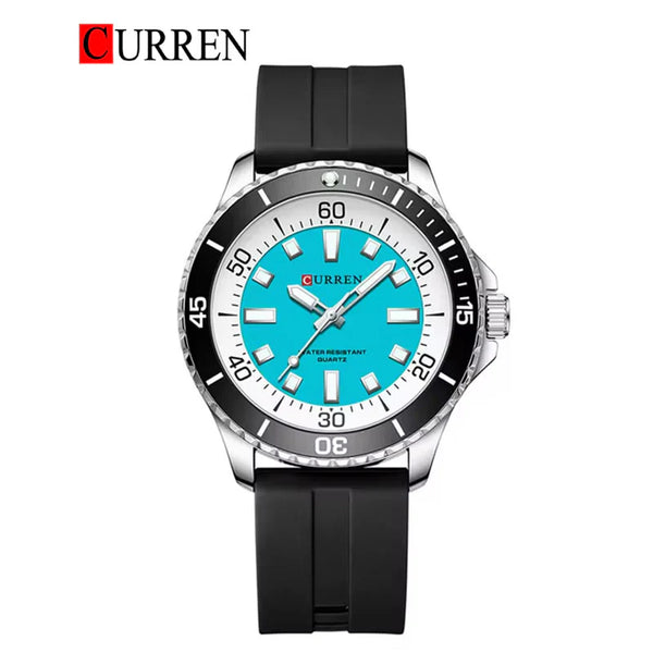 CURREN -  Original Brand Rubber Straps Wrist Watch For Men-8448-05