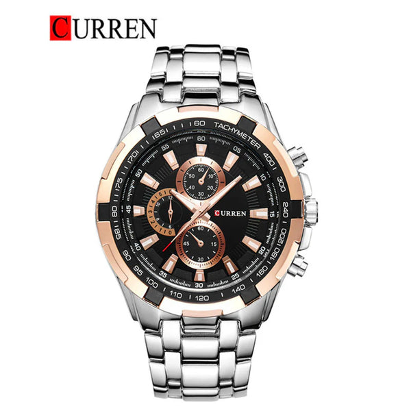 CURREN -  Original Brand Stainless Steel Band Wrist Watch For Men-8023-07