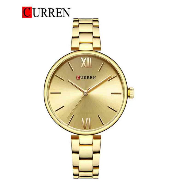 CURREN -  Original Brand Stainless Steel Band Wrist Watch For Women -9017-07