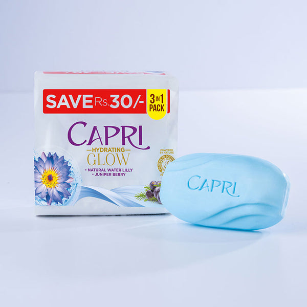 Capri Hydrating Glow Blue Soap - 150GM - Pack Of 3