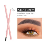 Dragon Ranee - 2 In1 Eyebrow Pencil Natural Waterproof S02 Grey