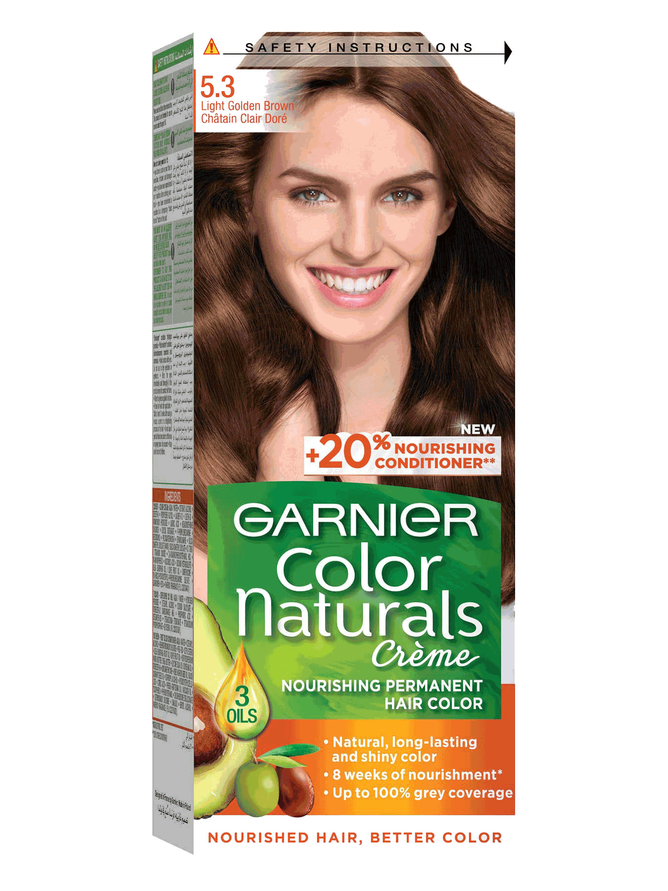 Garnier Color Naturals- 5.3 Natural Light Golden Brown Hair Color