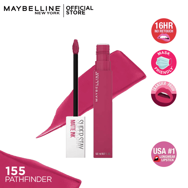 Maybelline New York- Superstay Matte Ink Liquid Lipstick 155 Savant