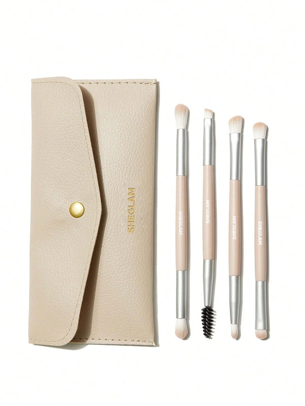 SHEGLAM - Glam 101 Eye Essentials Brush Set with Bag