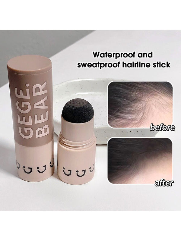 Shein - 1Pc Thick And Fluffy Hairline Powder For Waterproof And Sweatproof, To Fill And Modify The Forehead And Temple Shadow, Also Good For Eyebrow Modification - Black