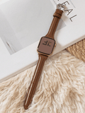 Shein - 1Pc Men Women Fashion Leather Strap For Apple Watch Band 8 45Mm 44Mm 38Mm 40Mm 41Mm 42Mm 49Mm Sport Smart Watch Bracelet Wristband For  Series/Ultra/Se/9/7/6/5/4/3/2/1
