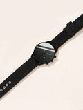 Shein - 4Pcs Men'S Classic Black Canvas Strap Fashionable Sports, Casual, Simple Watch Set With Calendar Function, Quartz Wristwatch, Bracelet For Daily Wear, Decoration