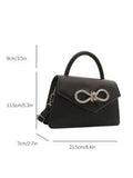 Shein - 2024 Women's Handbag Vintage Fashion Square Bag Simple Versatile Commuter Casual Crossbody Bag
