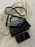 Shein - 2024 Women's Handbag Vintage Fashion Square Bag Simple Versatile Commuter Casual Crossbody Bag