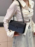 Shein - Women Fashion Chain Shoulder Bag With Accordion Design,Suitable For Commuting,White-Collar Ers,And Daily Trave