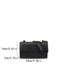 Shein - Women Fashion Chain Shoulder Bag With Accordion Design,Suitable For Commuting,White-Collar Ers,And Daily Trave