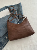 Shein - New Fashion Woven Tote Bag Retro Shoulder Bag