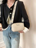 Shein - Studded Decor Wide Strap Women's Shoulder Square Bag
