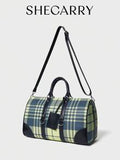 Shein - SHECARRY Women Tote Bags Plaid PU