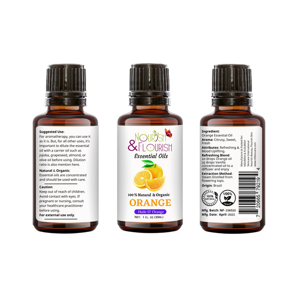 Nourish & Flourish Orange Essential Oil - 500 ML