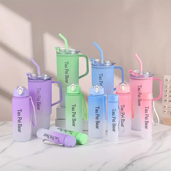 Home.Co - 3Pcs Tumbler + Bottles Set - Random Color