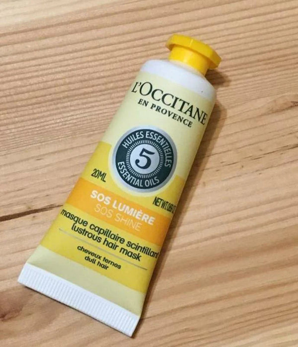 Loccitane Lustrous Hair Mask 20ml-SOS Shine