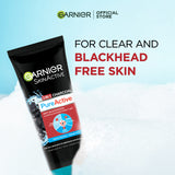 Garnier- Skin Active 3-in-1 Charcoal Blackhead Face Wash Mask Scrub, 50ml