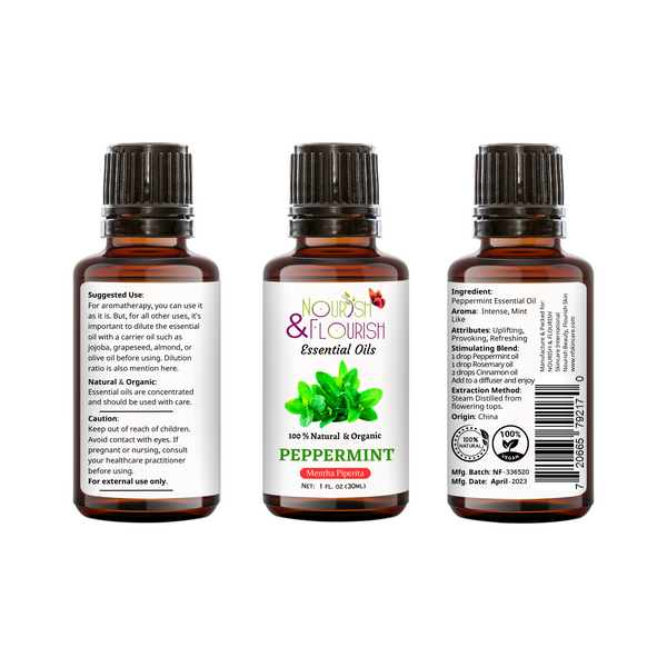 Nourish & Flourish Peppermint Essential Oil - 250 ML