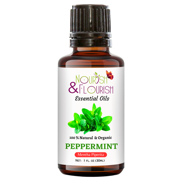 Nourish & Flourish - Peppermint Essential Oil 1 FL oz. 30 ml