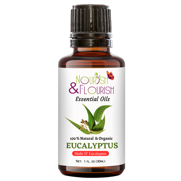 Nourish & Flourish - Eucalyptus Essential Oil 1 FL Oz 30 ml