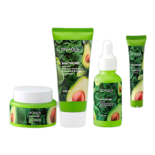 Bioaqua - 4PCS Niacinome Avocado Kit Cleanser , Serum , Cream & Eye Cream