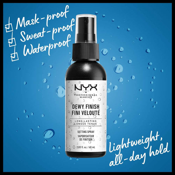 NYX Professional Makeup Makeup Setting Spray 02 Dewy Finish Long Lasting, 60 Ml