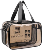 Home.Co - Double Layer Transparent Travel Cosmetic Pouch- Large