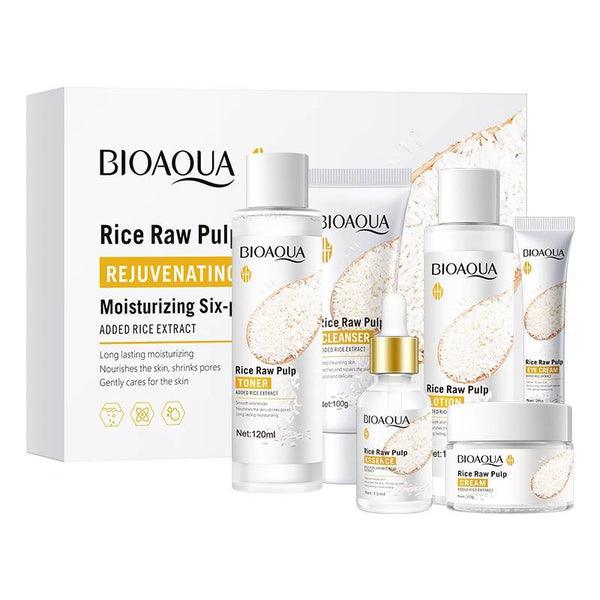 BIOAQUA - Rice Pulp Glow Moisturizing 6 Pcs Kit BQY79713