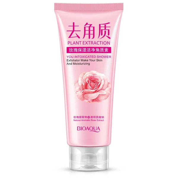 BIOAQUA - Rose extracts deep cleansing scrub Exfoliating dead Skin Remover Facial Cleanser 120g BQY6313