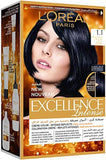 L'Oreal Paris Excellence Intense Permanent Hair Color, 1.1 Deep Pure Black