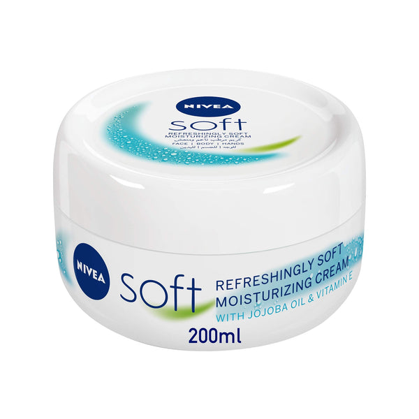 Nivea Soft Refreshingly Soft Moisturizing Cream, Jojoba Oil + Vitamin-E 200ml