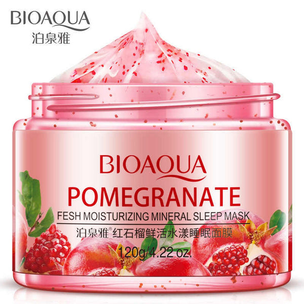 BIOAQUA - Pomegranate Fresh Moisturizing Mineral Sleep Mask-120g BQY6049