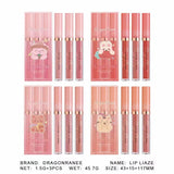 Dragon Ranee - Lip Glaze 3Pcs/Set Long Lasting Waterproof B