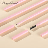 Dragon Ranee - 2 In1 Eyebrow Pencil Natural Waterproof S03 Dark Brown