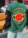Weave Wardrobe - Basketball Breeze Regular Season Unisex Green & Black Varsity